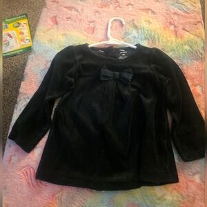 Carter's Black Long Sleeve Tee with Bow